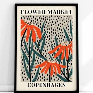 Blumenmarkt Kopenhagen: Gänseblümchen – Botanischer Kunstdruck | Frühlingsblumen-Druck, Frühlingsblumenkunst, Wildblumen-Druck, Farbenfroher Kunstdruck #FM62 Bild 9