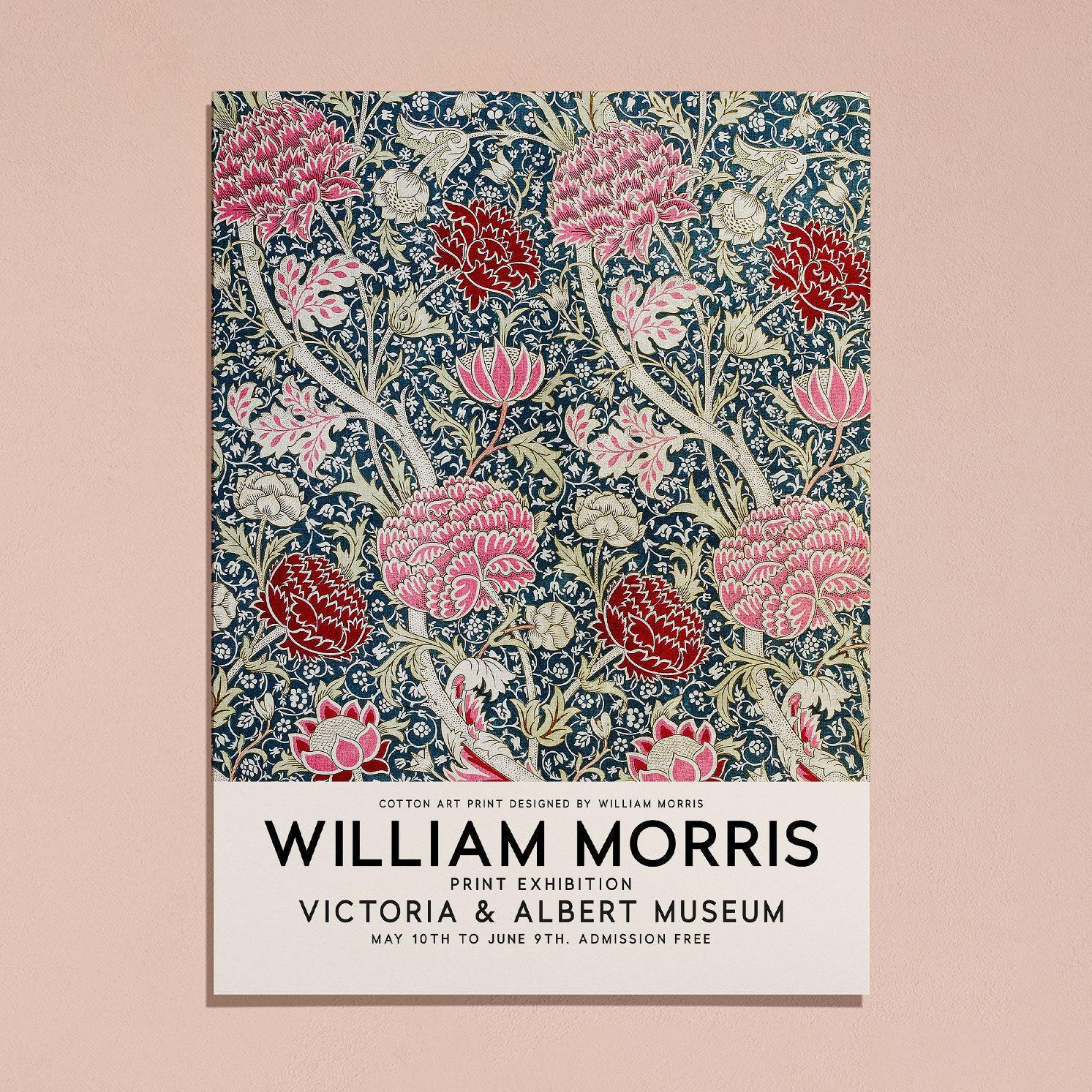 William Morris Cray Flowers Botanical Vintage Poster Art Print