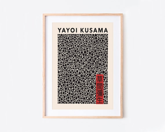 Yayoi Kusama Print Black Dots Japanese Art Modern Poster -  Denmark