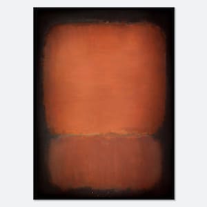 Mark Rothko Print, Mark Rothko Poster, No.10 1958 Black Red Orange Vintage Poster Colorful Art Print | Mark Rothko Painting Exhibition #MR12