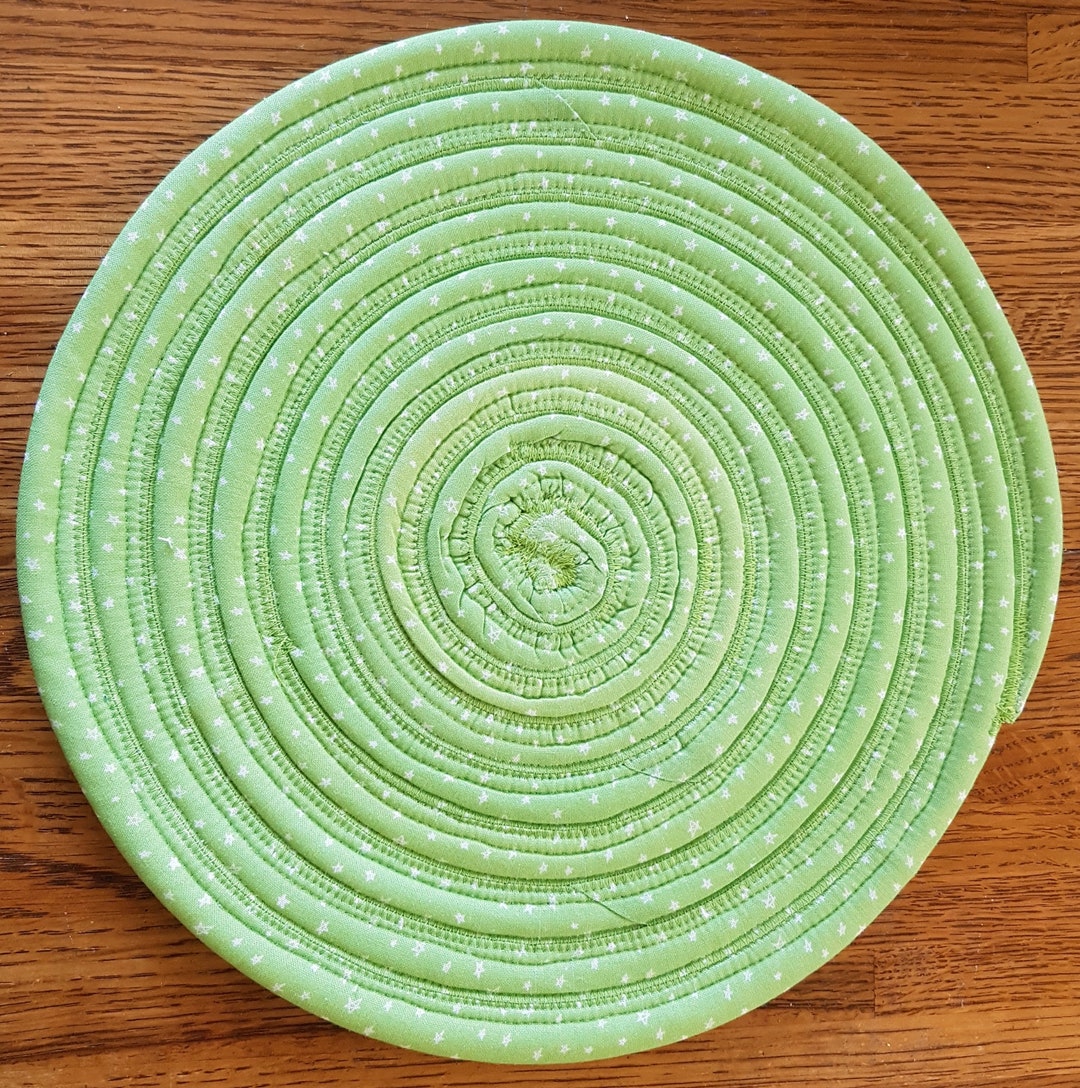Light Green Round Table Hot Pad Etsy