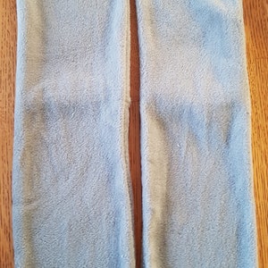Unisex Grey Fleece Socks Sole Size 10 1/2&quot;, 9 1/2&quot;