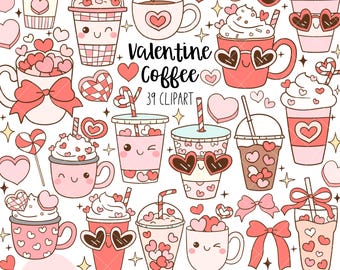 Valentine coffee clipart Retro valentines day png Valentine mug png Hippie love png Coffee lover png Coquette heart png Valentine gift png