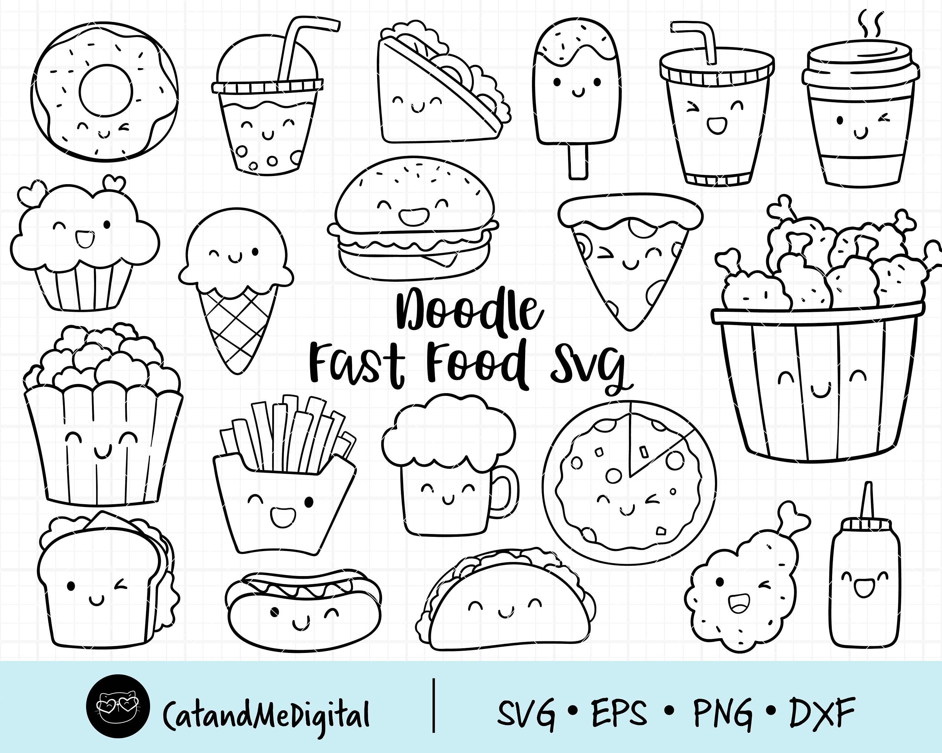 P gina Para Colorear Imprimible De Comida Chatarra Kawaii 42 OFF