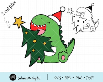 Dinosaur christmas svg Baby dinosaur svg Dinosaur clipart Christmas svg Christmas shirt svg Kids christmas svg Christmas gift svg