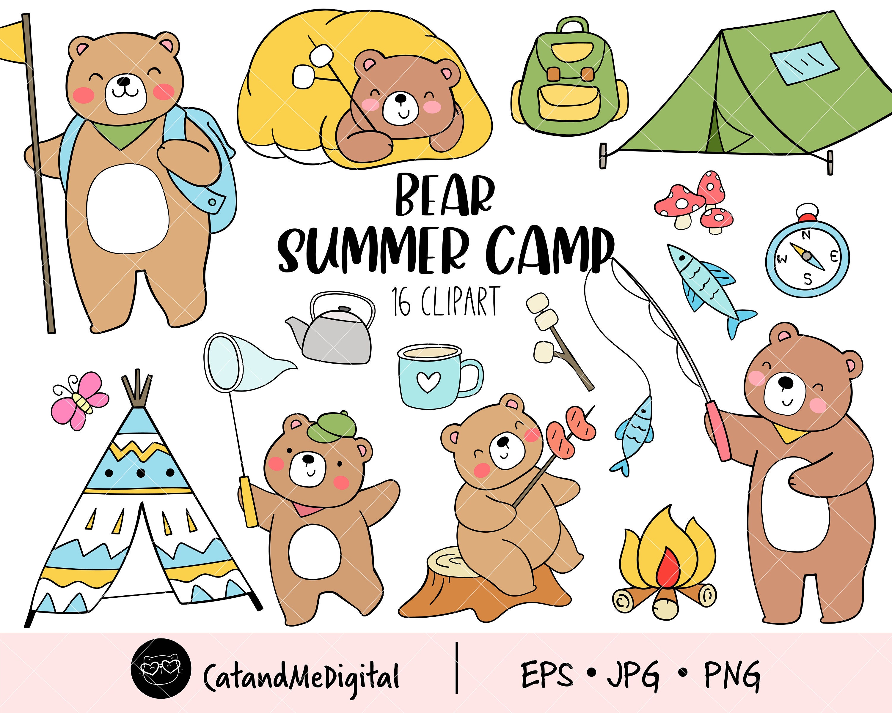 Summer Camp Clip Art Freejayallday Girlfriend - 5mldf1g