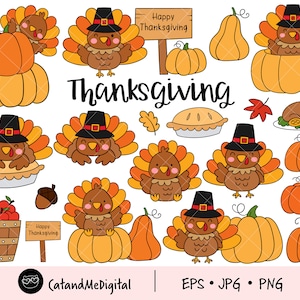 Thanksgiving turkey clipart Autumn clipart Fall clipart Turkey clipart Pumpkin clipart Turkey day Turkey png Thanksgiving celebration png