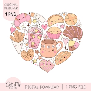 Mexican pan dulce heart png Mexican sweet bread png Pink mexican dessert png Pan dulce sublimation Concha girl png Mexican gift shirt