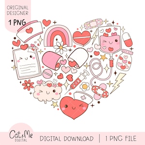 Valentine nurse life png Retro nurse png Nurse life png Hippie love png Doodle love vibes png Nurse valentine sublimation Nurse gift shirt