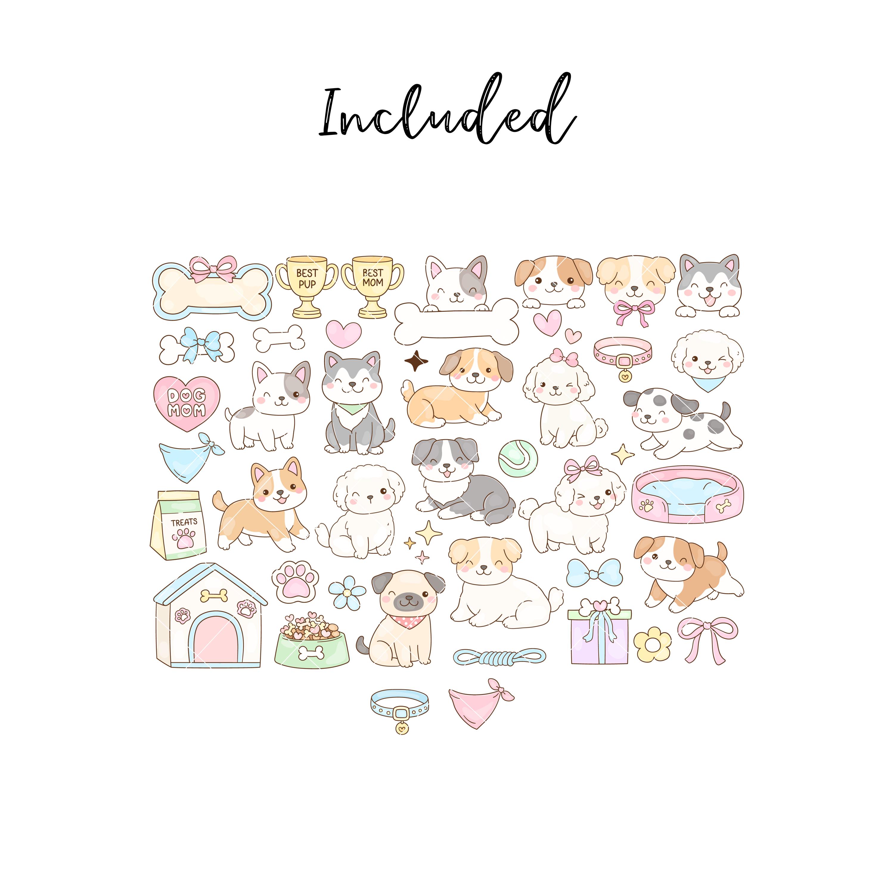 Funny Dog Clipart, Puppy Breeds Png, Kawaii Dogs, Pet Stickers, Dog ...