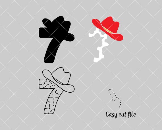 Cowboy Seven Number Svg 7th Birthday Svg Cow Print Svg Shirt Boy