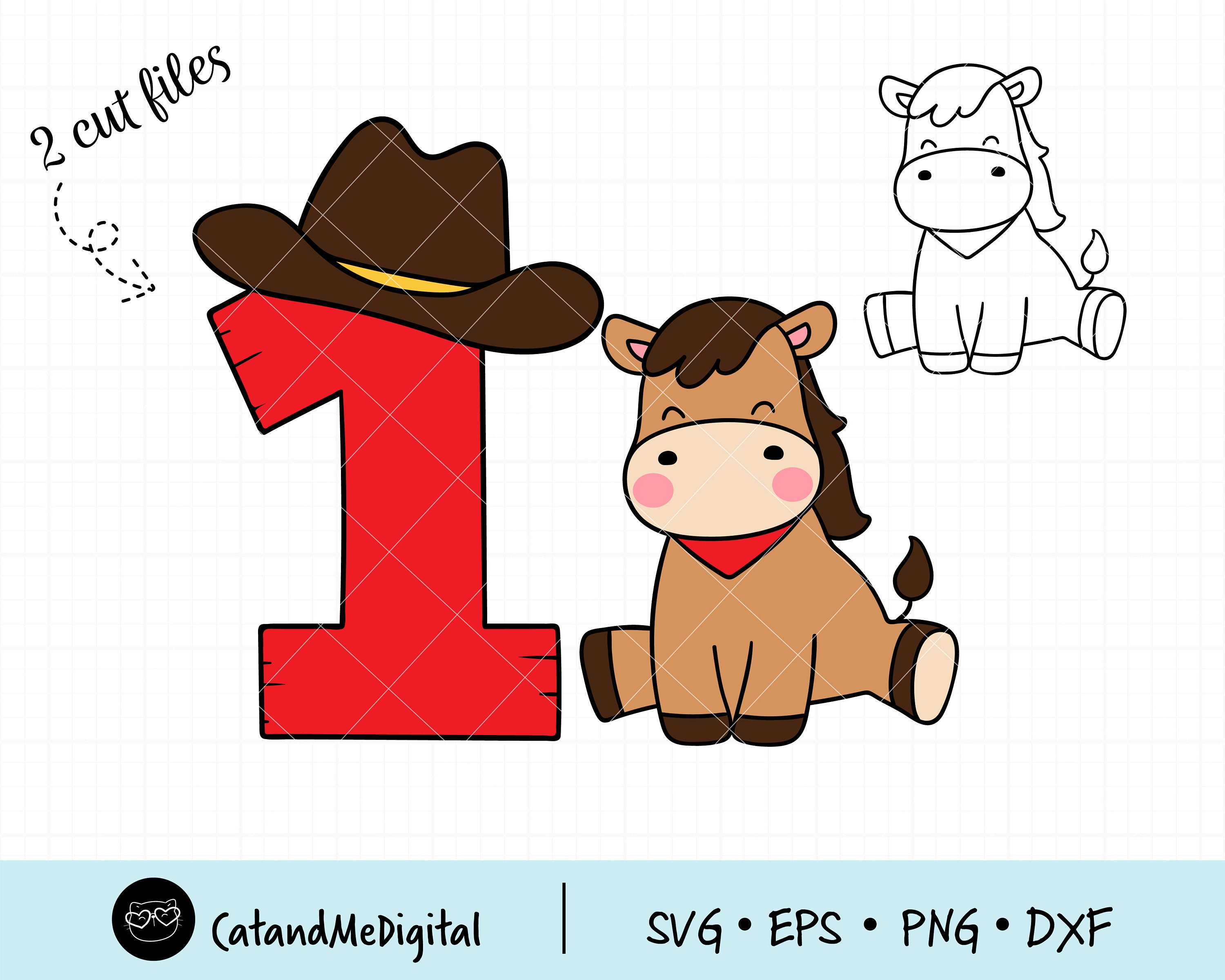 Horse number birthday svg 1st birthday svg Horse clipart Animal farm svg Kids shirt svg Cowboy horse svg Birthday gift Birthday party svg