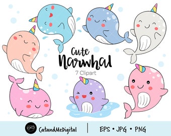 Narwhal clipart png Baby narwhal clipart Whale unicorn clipart Cute narwhal clipart Sea unicorn clipart Baby whale clipart