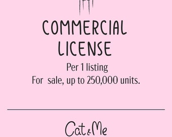 Licence étendue pour usage commercial - 1 produit / jusqu'à 250 000 unités.