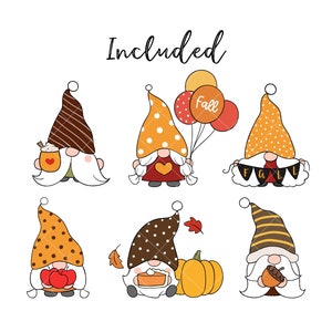 Fall Gnomes Clipart Autumn Clipart Fall Clipart Nordic Gnome ...