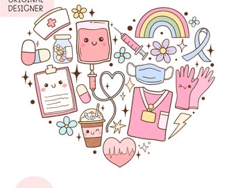 Retro nurse life png Pink nurse png Medical png Nurse stuff png Positive vibes png Health care png Nurse sublimation Nurse gift shirt file