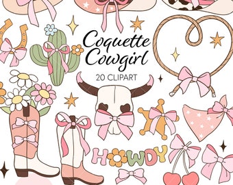 Coquette cowgirl clipart Wild west clipart Western cowgirl png Soft girl clipart Girly cowgirl gift Cowgirl aesthetic Cowboy Hat Boots Png