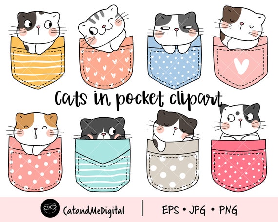 Cats in Pocket Clipart Cat Clipart Baby Nursery Animal Png - Etsy Cats in Pocket Clipart Cat Clipart Baby Nursery Animal Png - Etsy