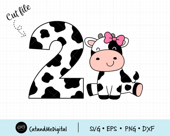 Cow Number Two Birthday Svg 2nd Birthday Svg Cow Print Svg - Etsy Hong Kong