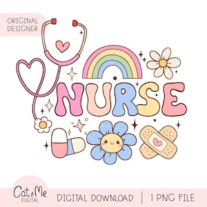 Trendy retro nurse life png Pink nurse png Medical png Nurse stuff png Positive vibes png Health care png Nurse sublimation Nurse gift shirt