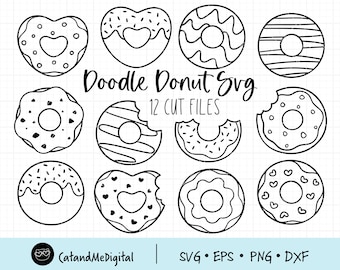 Doodle donut svg Donut clipart Donut svg Kawaii mat svg Donut illustration Donut bunt svg Donut presenttröja Donut kärlek svg Dessert svg