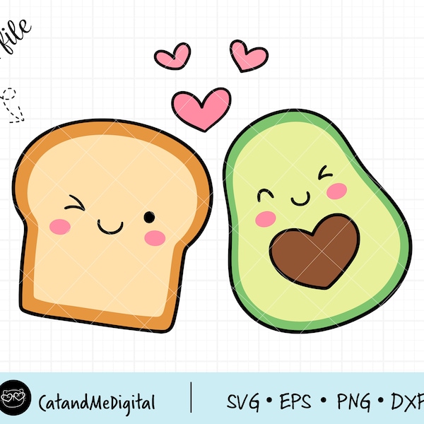 Avocado toast svg Avocado clipart Toast svg Couple love  Food svg Vegan svg Avocado gift shirt Funny shirt svg Vegan gifts shirt PNG DXF