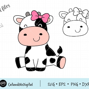 Cow girl birthday svg Baby cow svg Cow print svg Birthday girl Kid cow svg Kids cut file Birthday gift Birthday party shirt PNG DXF