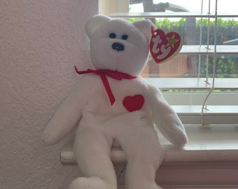 Rare Collectible 1993/1994 Ty Valentino Beanie Baby with errors