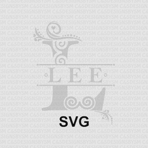 Hmong Lee/Ly/Lis Clan Split Monogram SVG
