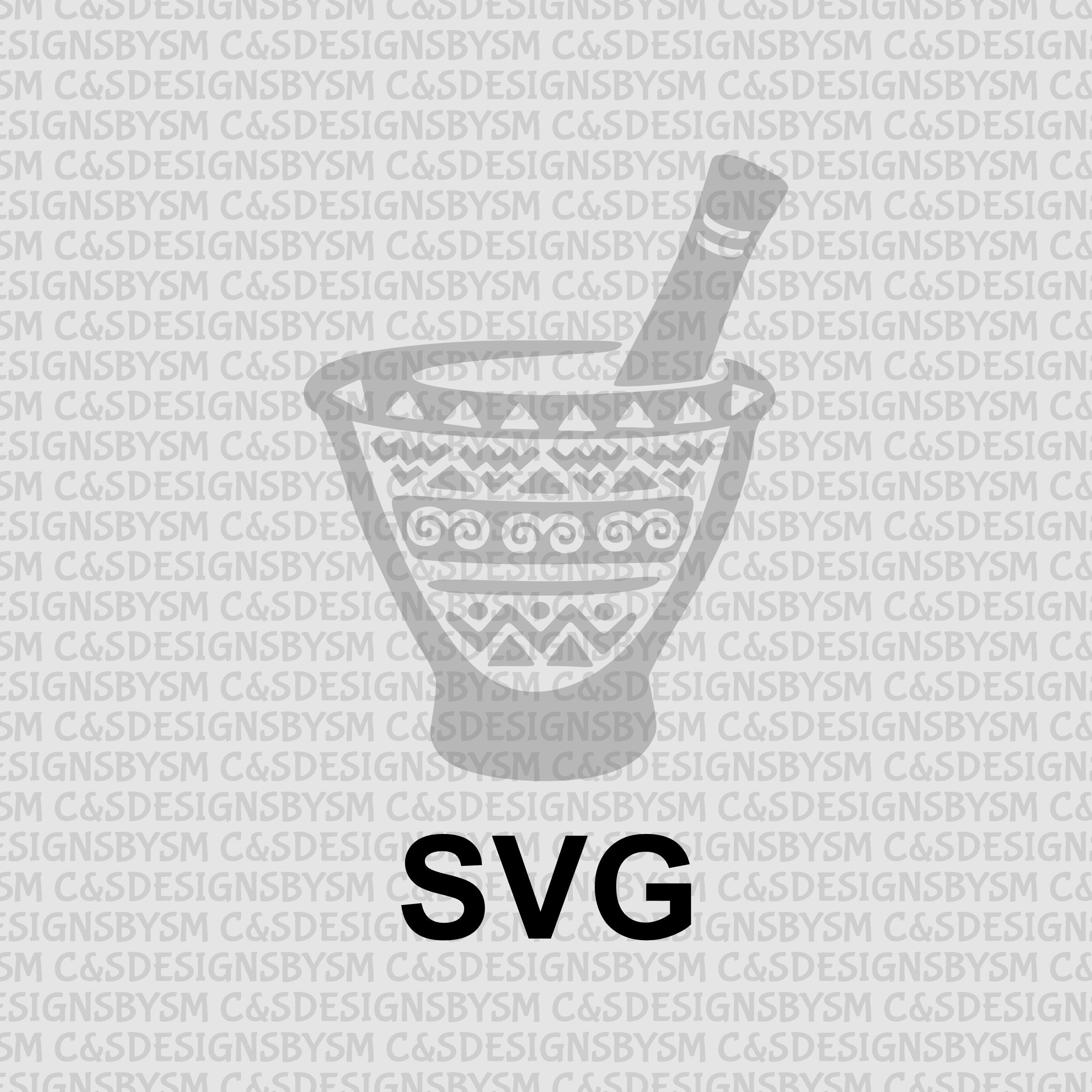 Hmong Bamboo Basket, Steamer, Mortar & Pestle SVG Etsy