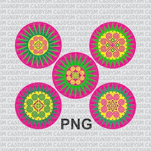 Hmong Patches PNG - Pink