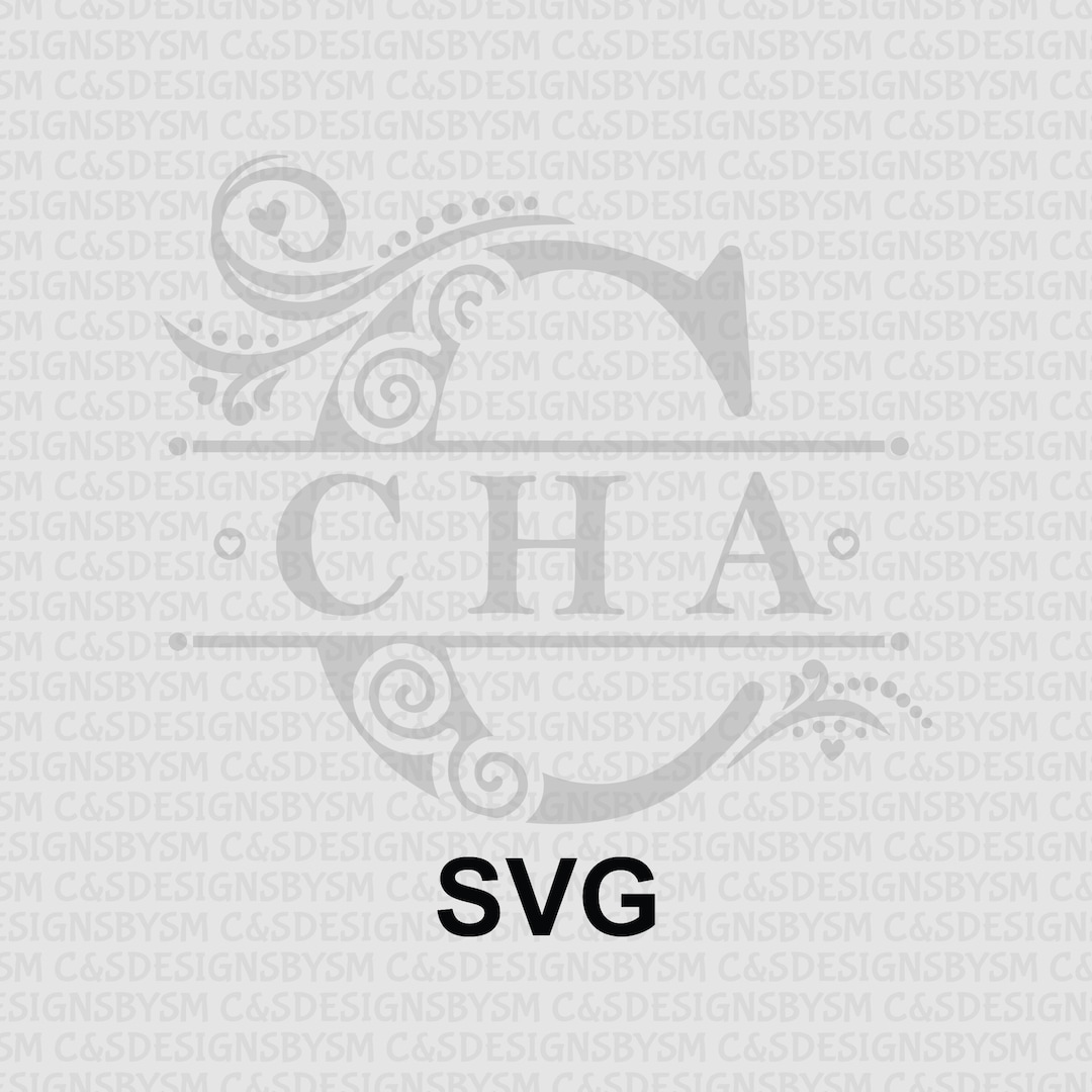 Hmong Cha/tsab/tsaab Clan Split Monogram SVG - Etsy