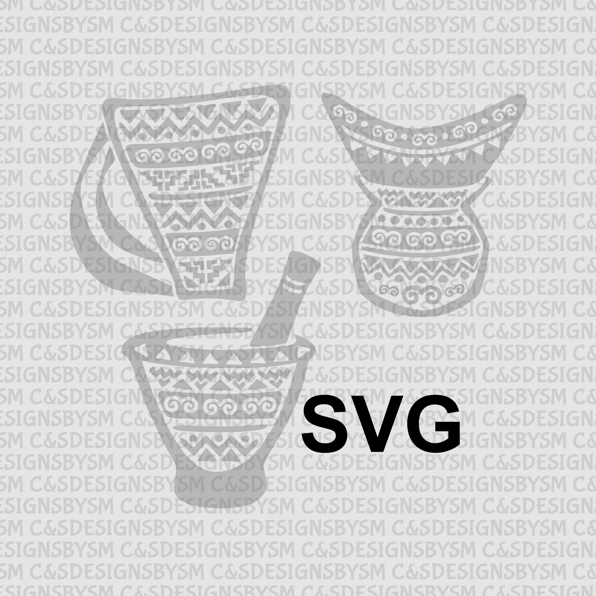 Hmong Bamboo Basket, Steamer, Mortar & Pestle SVG Etsy