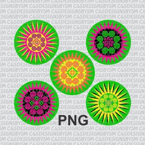 Hmong Patches PNG - Verde