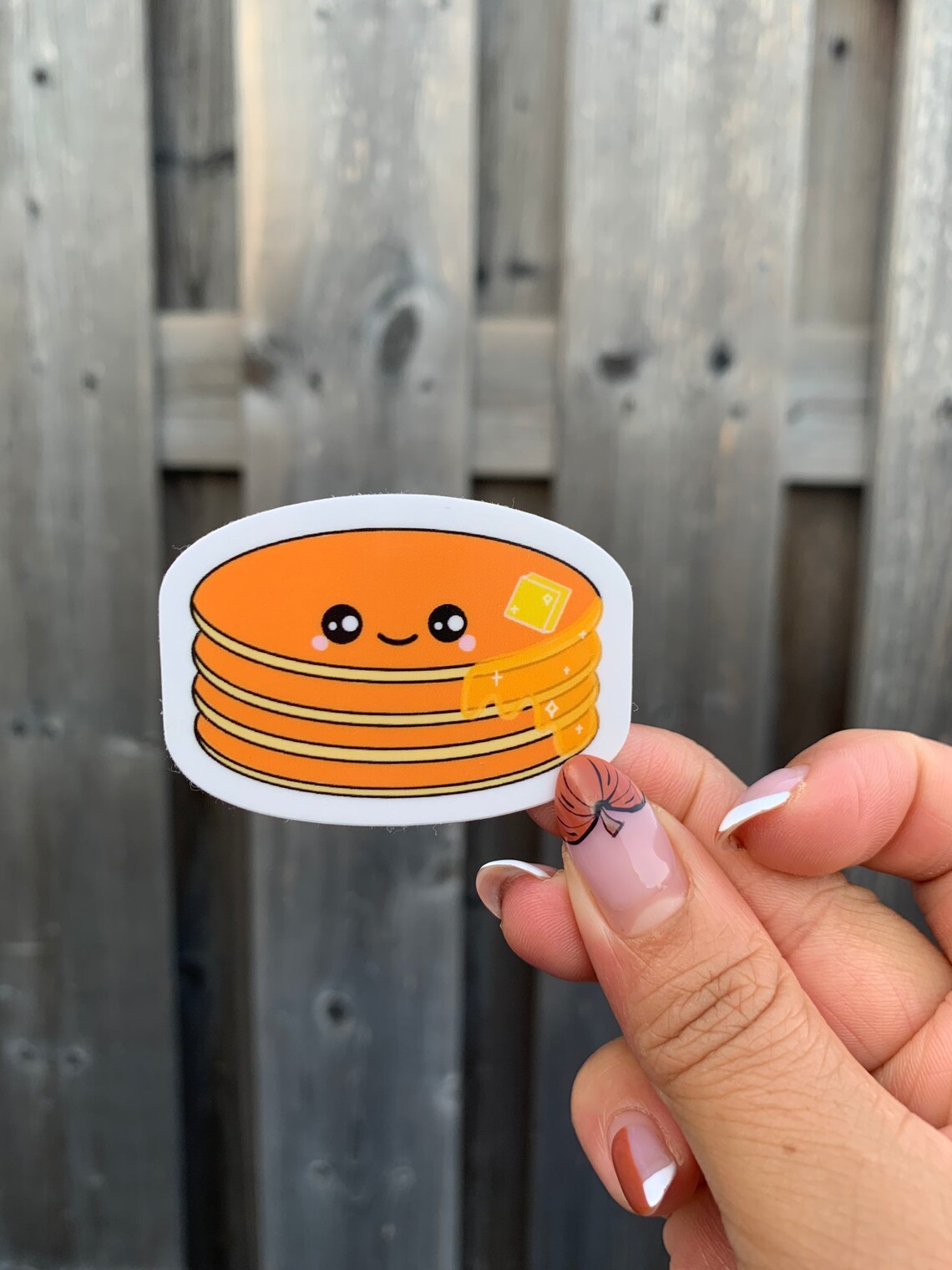 Kawaii Pancake Stickers Vinyl Glossy Weatherproof and Etsy