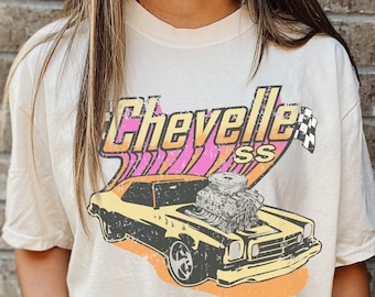 Chevelle SS | Muscle Car Graphic Tee | Oversized Shirt | Muscle Car | Vintage Car T-shirt | Hot Rod | Graphic Tee | Comfort Colors Ivory
