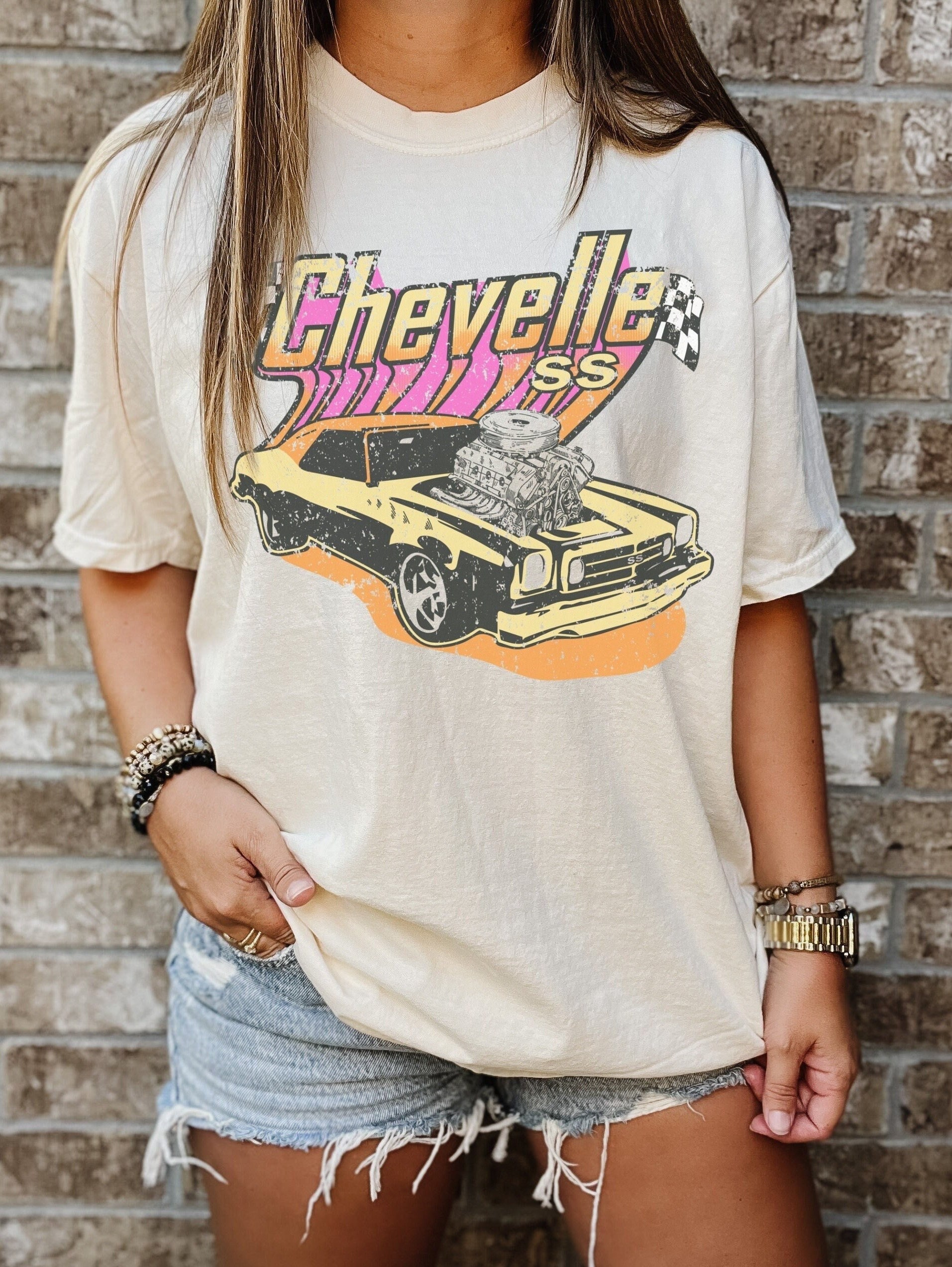 Chevelle SS Muscle Car Graphic Tee Oversized Shirt - Etsy
