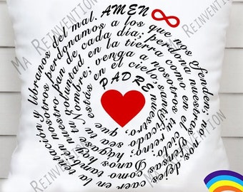 Our Father Prayer SVG PNG: English & Spanish Catholic Prayer (Digital Files)