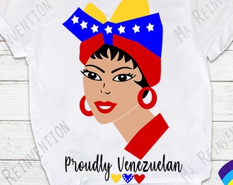 Digital Image .svg, .png and .studio3 of Venezuelan woman, proudly Venezuelan, Venezuelan Girl