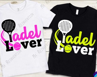 Digital Image .svg, .studio3 and .png of Padel Lover, Paddle ball for cutting and printer