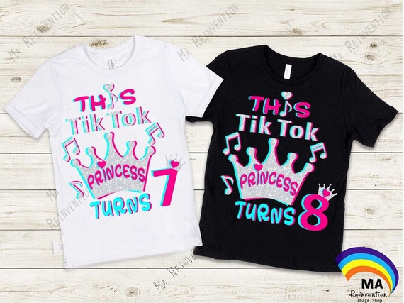 TikTok Princess Birthday SVG PNG STUDIO3: Numbered Crown Images (Digital Files)