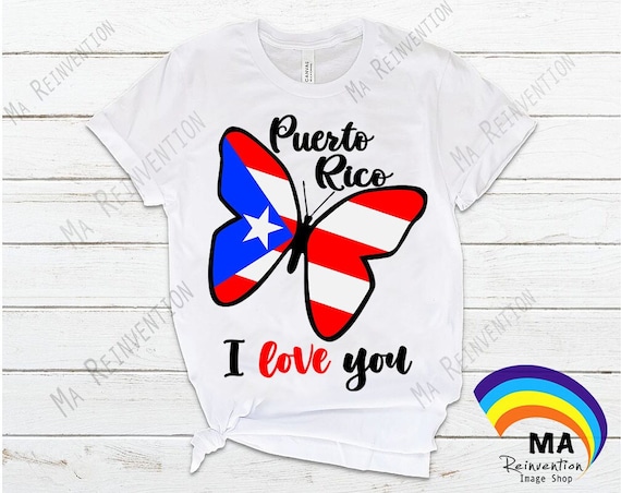 Puerto Rico Flag Butterfly: SVG, PNG, Studio3 (Digital Image)