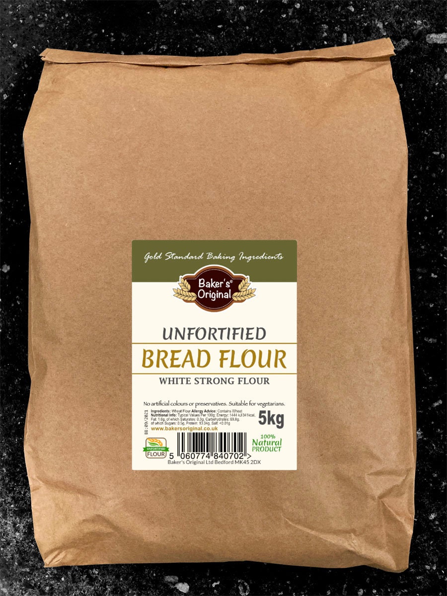 Bakers Original Unfortified Strong Bread Flour 5kg Etsy