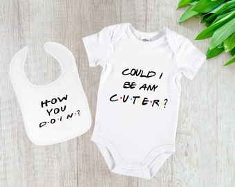 Baby Jumpsuit  Personalised Jumpsuit  Romper  Bodysuit  Baby Clothing  Baby Shower Gift/Friends/ Friends Themed/ How you doin