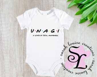 Friends Baby Jumpsuit UNAGI Baby Clothing Birth Announcement