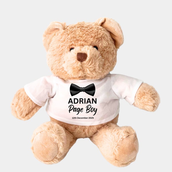 Page Boy Keepsake Personalised Teddy Bear