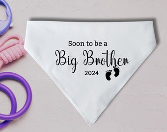 Dog Bandana  Pregnancy Announcement Big Brother  Big Sister