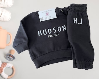 Tracksuit Personalised Tracksuit Babywear Personalised Jumper Tracksuit set Named