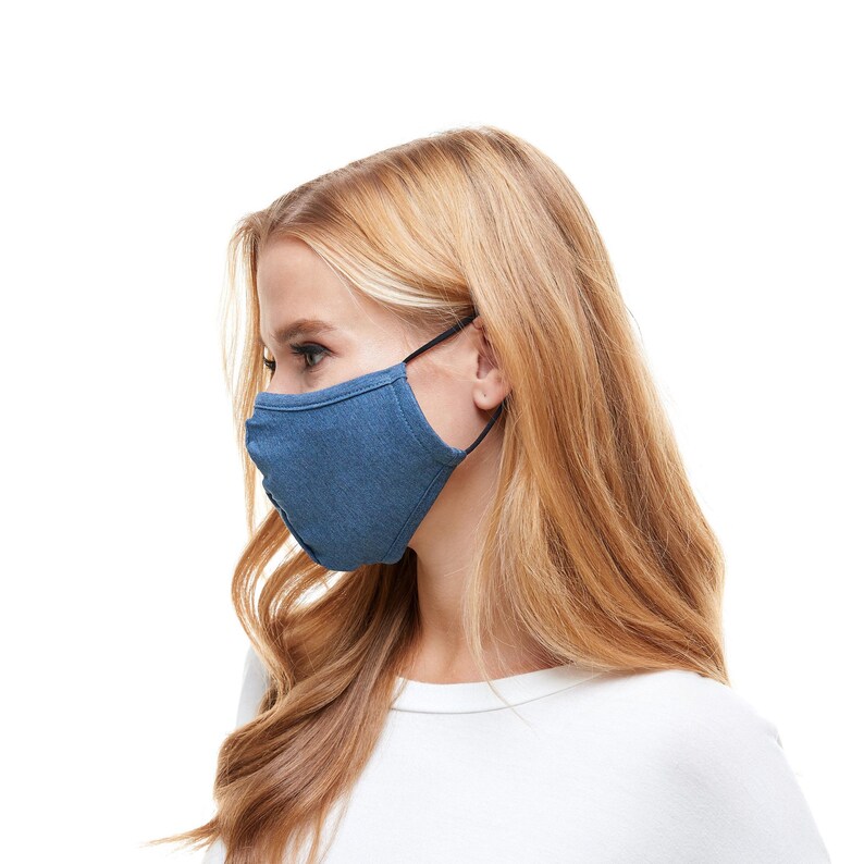 Face Mask with Adjustable Ear loops Washable Reuse Ear Loops 3 Etsy