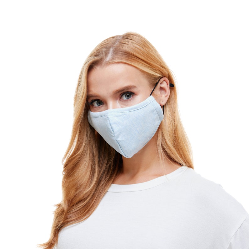 Face Mask with Adjustable Ear loops Washable Reuse Ear Loops 3 Etsy